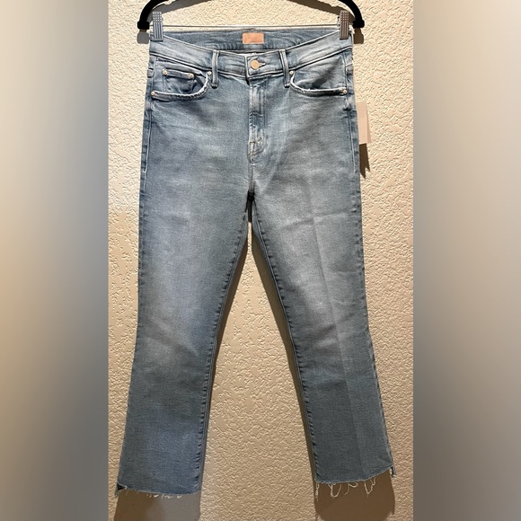 NWT MOTHER jeans Insider Crop Step Frey Limited Edition Wash Size 34 - Picture 6 of 16